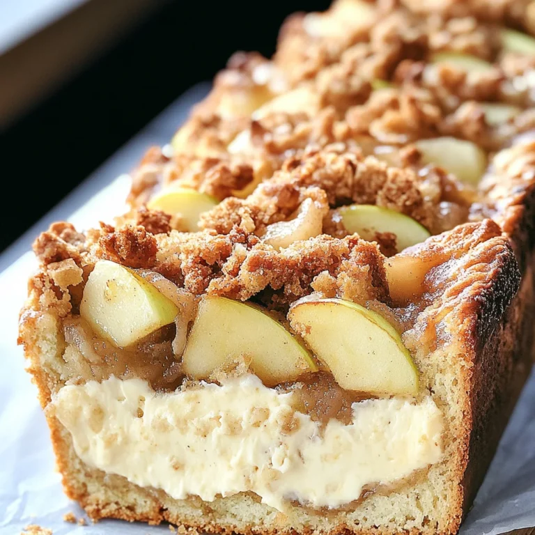 Apple Crisp Cheesecake Bread