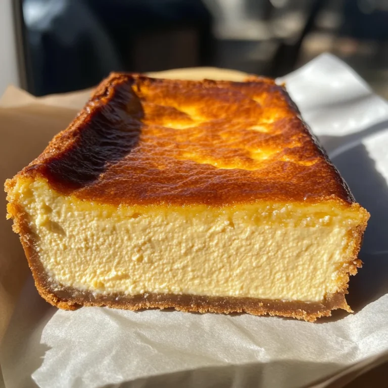 Burnt Basque Cheesecake in a Loaf Pan
