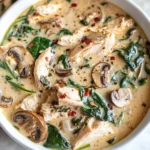 Comforting Rotisserie Chicken and Mushroom Soup