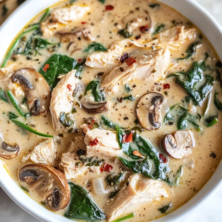 Comforting Rotisserie Chicken and Mushroom Soup