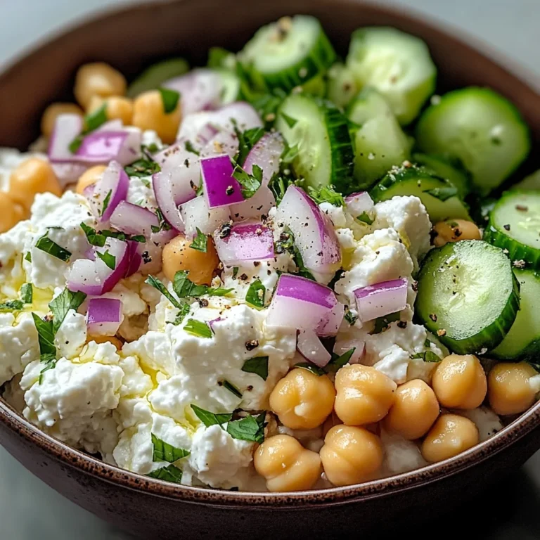 Cottage Cheese and Chickpea Salad: A Refreshing and Protein-Packed Delight
