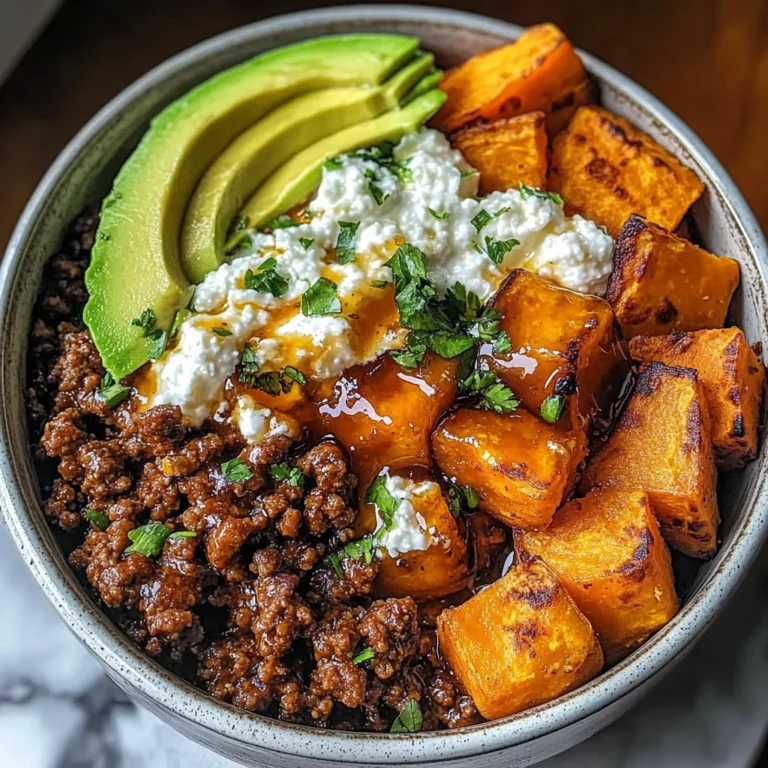 Ground Beef Hot Honey Bowl