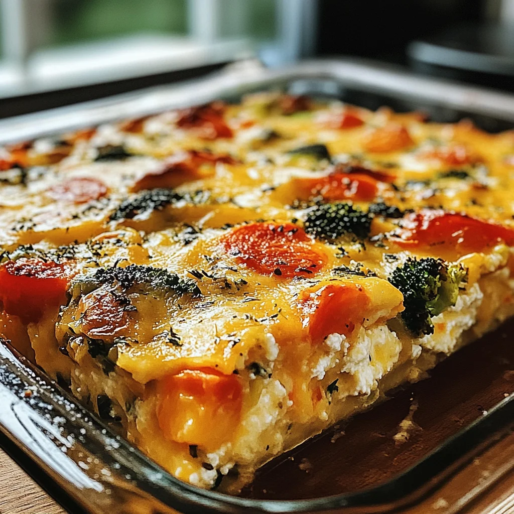 High-Protein Cottage Cheese Veggie Bake Recipe