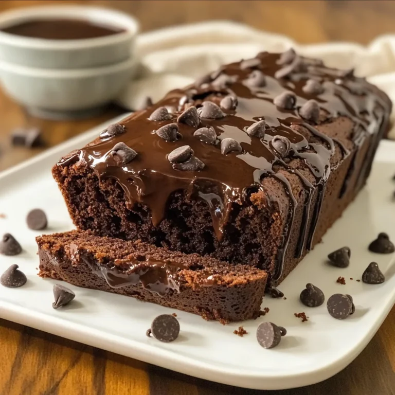 Hot Fudge Brownie Bread