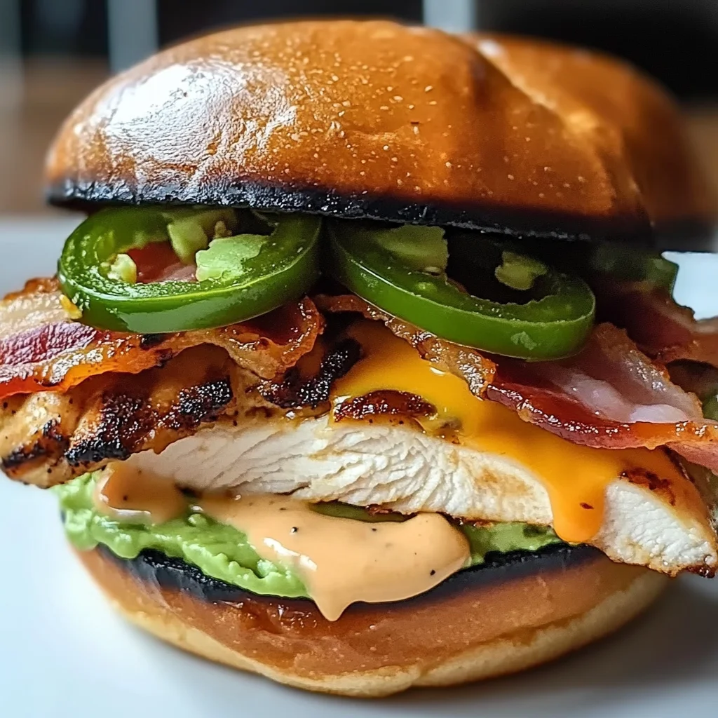 Spicy Grilled Chicken Avocado Sandwich