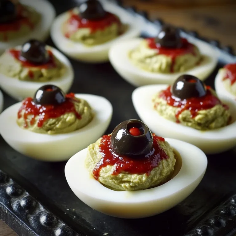 Spooky Deviled Eyeballs