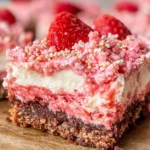 Strawberry Crunch Brownies