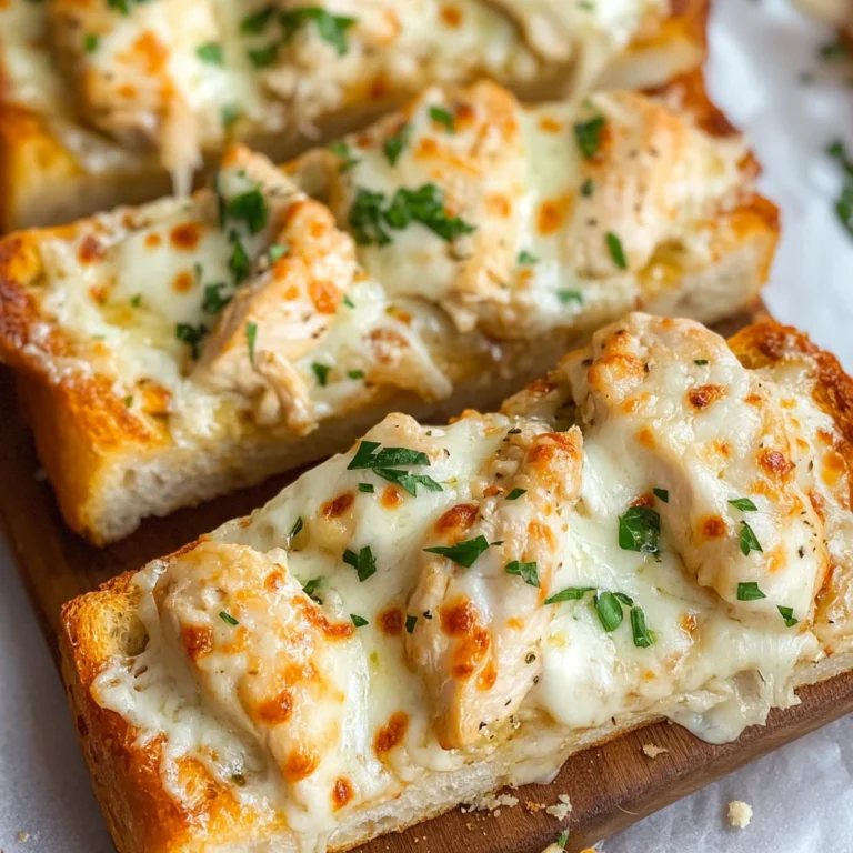 The Viral Chicken Alfredo Garlic Bread I'm Obsessed With