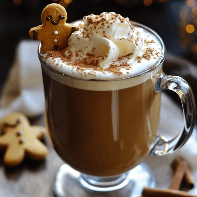 Homemade Gingerbread Latte