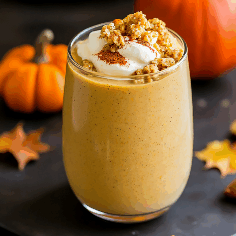 Breakfast Pumpkin Pie Smoothie