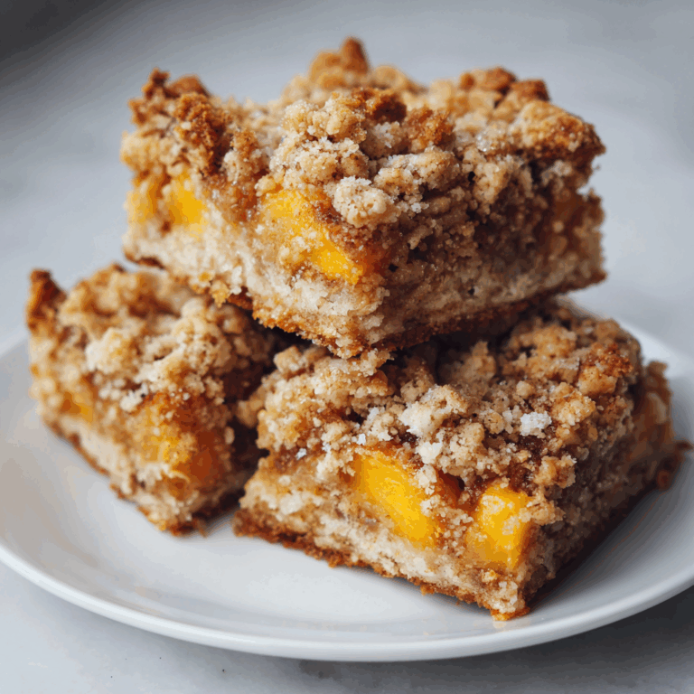 gluten free vegan peach crumb bars
