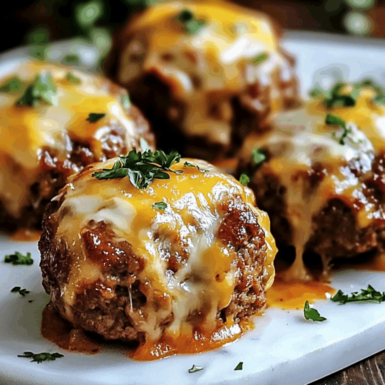 Cheesy Stuffed Meatloaf Bites
