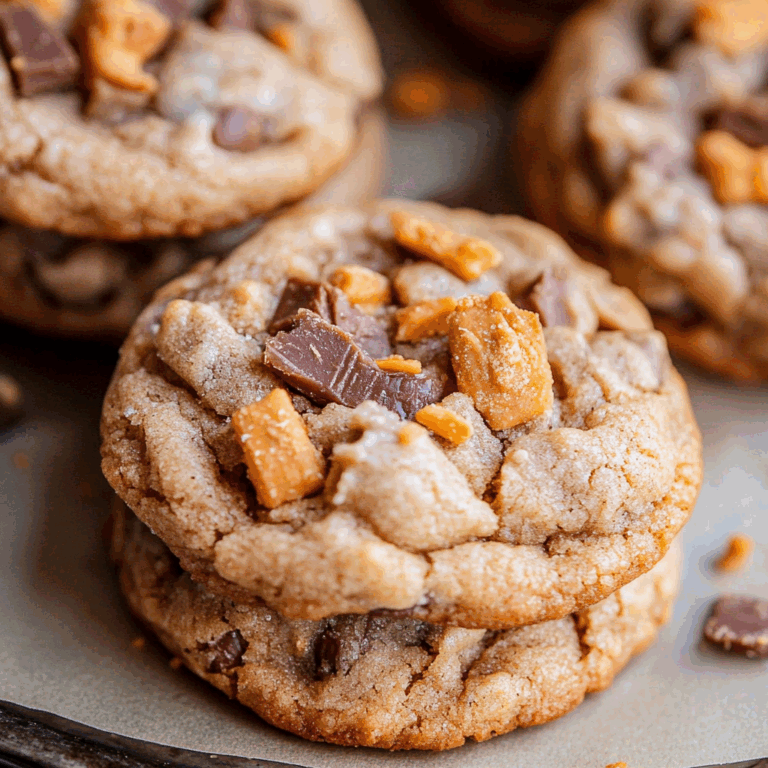 Peanut Butter Butterfinger Cookies