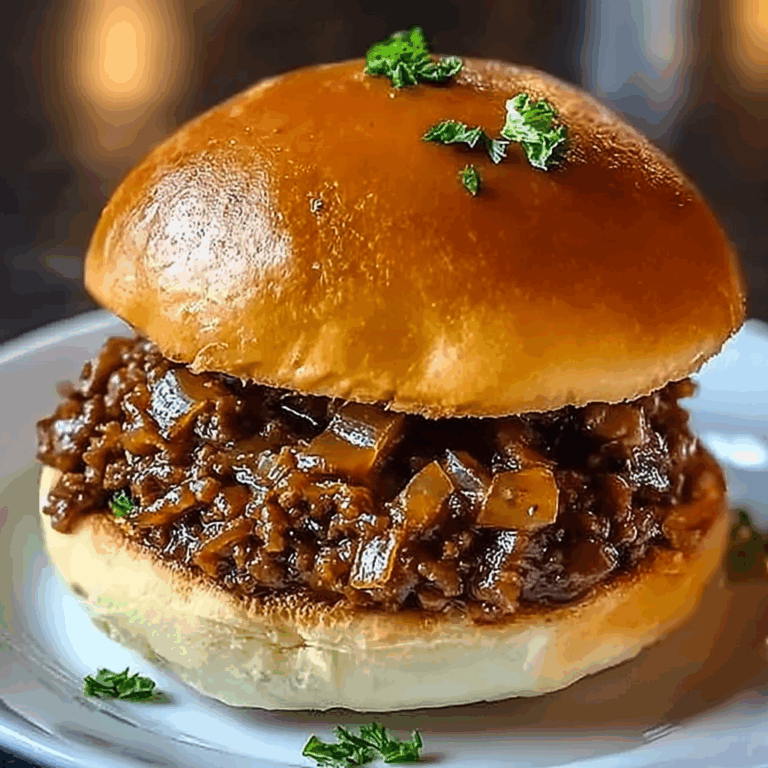 French Onion Beef Sloppy Joes