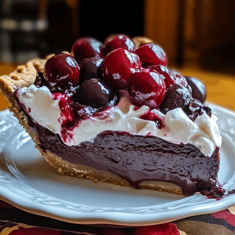 Chocolate Cherry Cream Pie