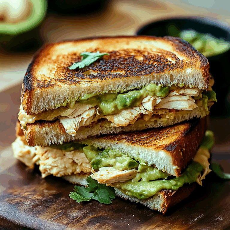 Chicken Avocado Melt Sandwich