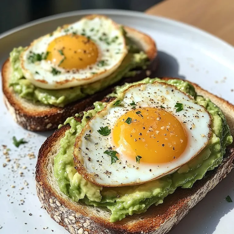 Avocado Toast with Sunny-Side Eggs & Iced Latte