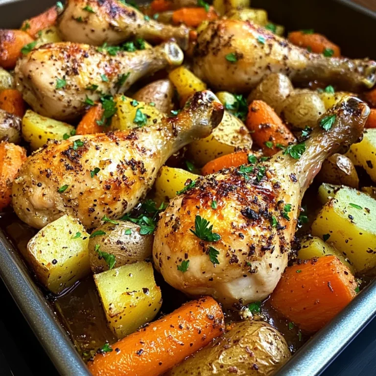 Baked Chicken Drumsticks with Roasted Veggies