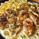 Cajun Garlic Chicken with Creamy Mozzarella Alfredo Twisted Pasta