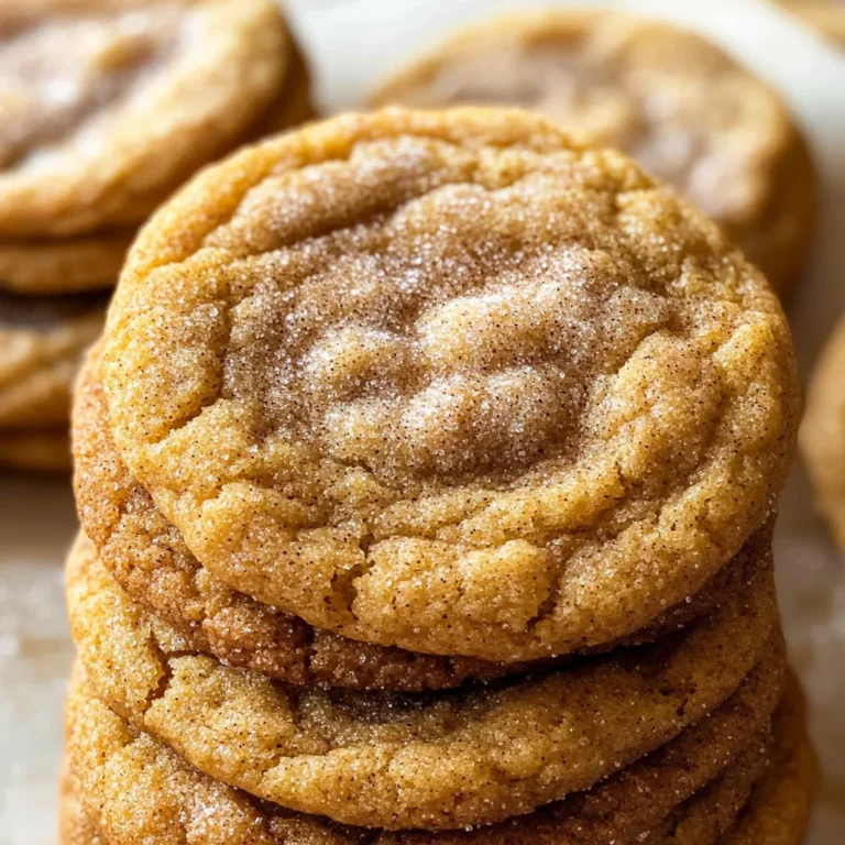 Chewy Pumpkin Snickerdoodle Cookies