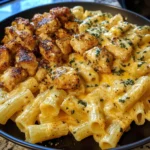 Creamy Cajun Chicken Rigatoni with Garlic Butter Sauce