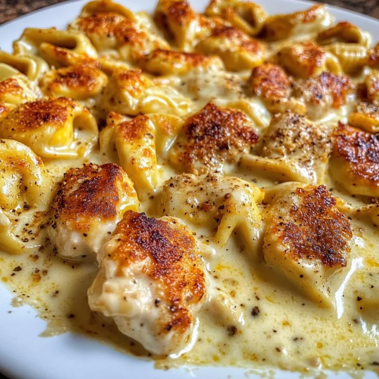 Creamy Cajun Chicken Tortellini in Garlic Cheese Sauce