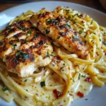 Creamy Mozzarella Chicken Linguine with Cajun Garlic Butter