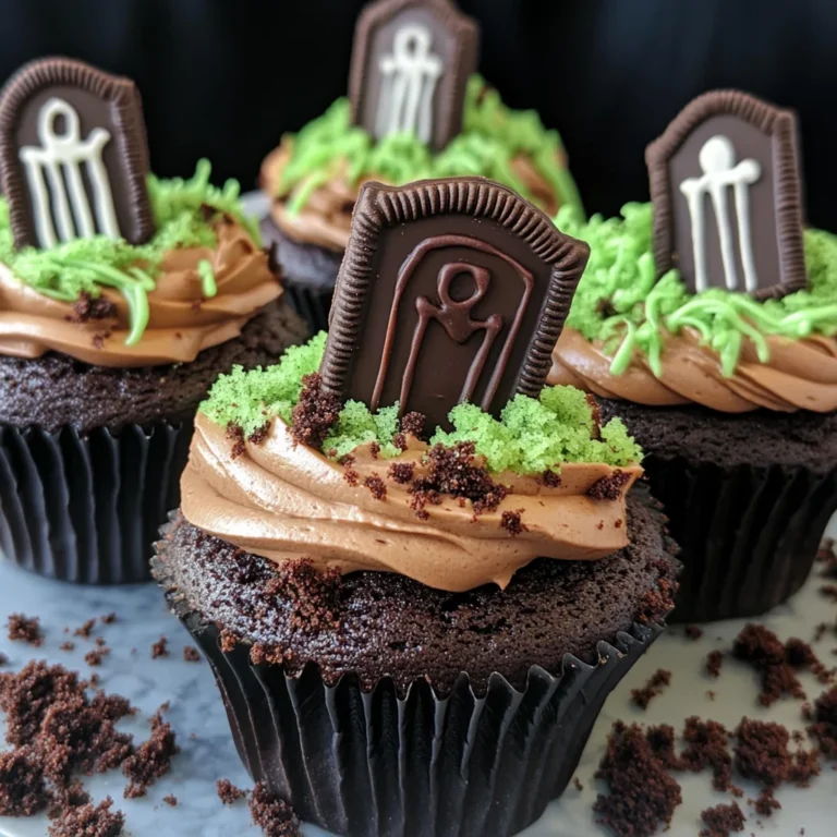 Halloween Graveyard Cupcakes
