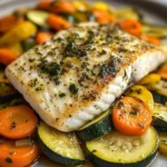 Lemon Herb White Fish with Sauted Vegetables