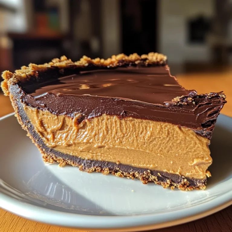 No-Bake Chocolate Peanut Butter Pie: 4 Hour Delight