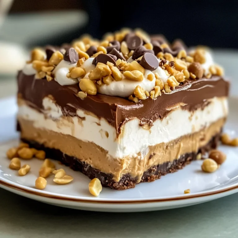 No-Bake Peanut Butter Lasagna