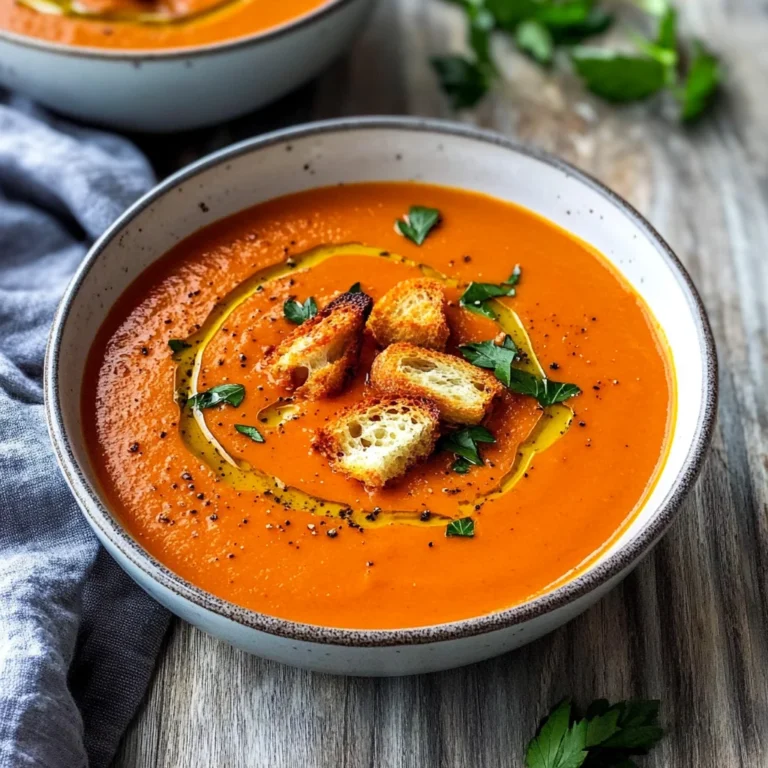 Roasted Red Pepper Soup Recipe