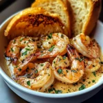 Shrimp Scampi Bowls with Garlic Bread