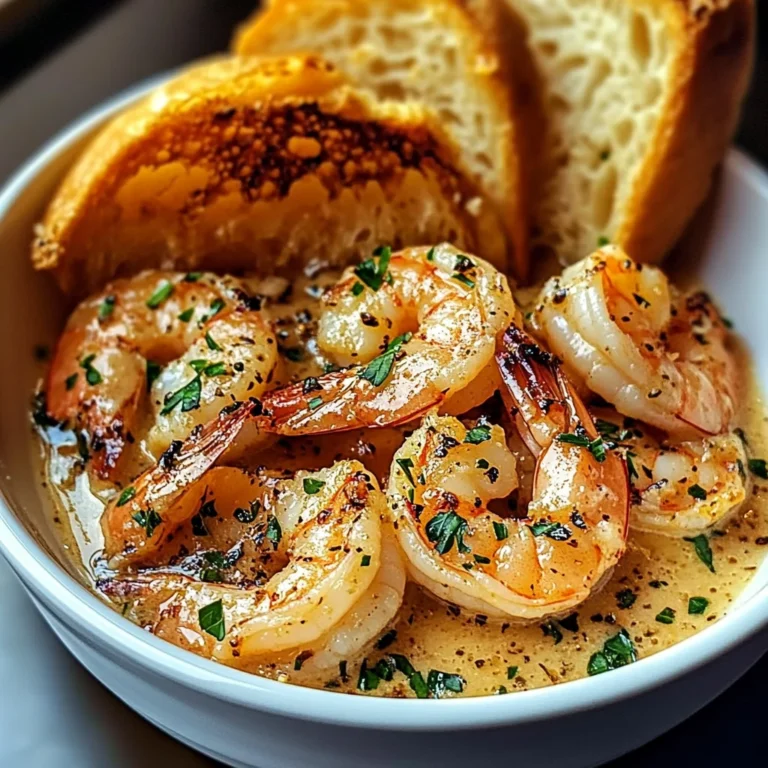Shrimp Scampi Bowls with Garlic Bread