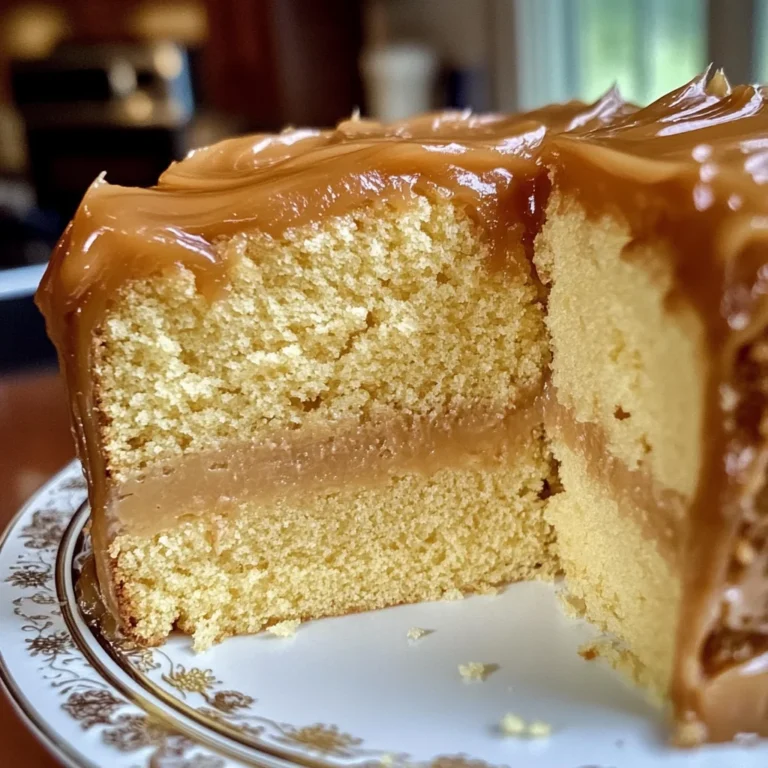 Sour Cream Pound Cake with Caramel Frosting