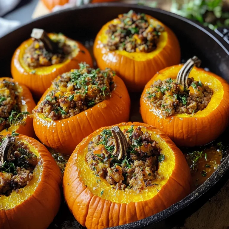 Stuffed Mini Pumpkins Recipe