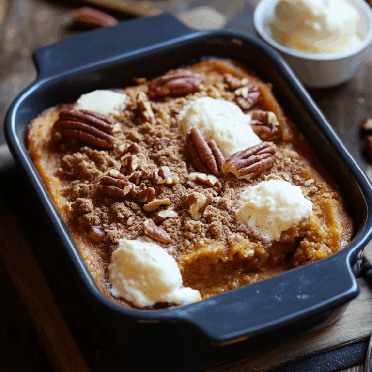 Pumpkin Pecan Cobbler