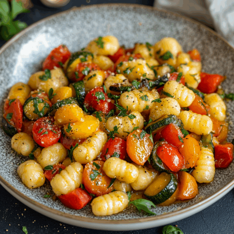 Quick & Easy Gnocchi with Vegetables