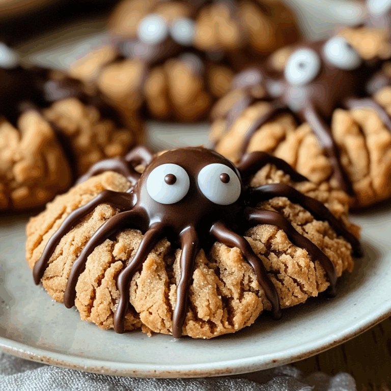 Peanut Butter Spider Cookies
