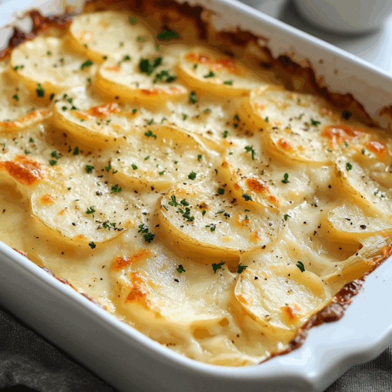 Cheesy Garlic Potatoes Gratin – Easy & Creamy Recipe