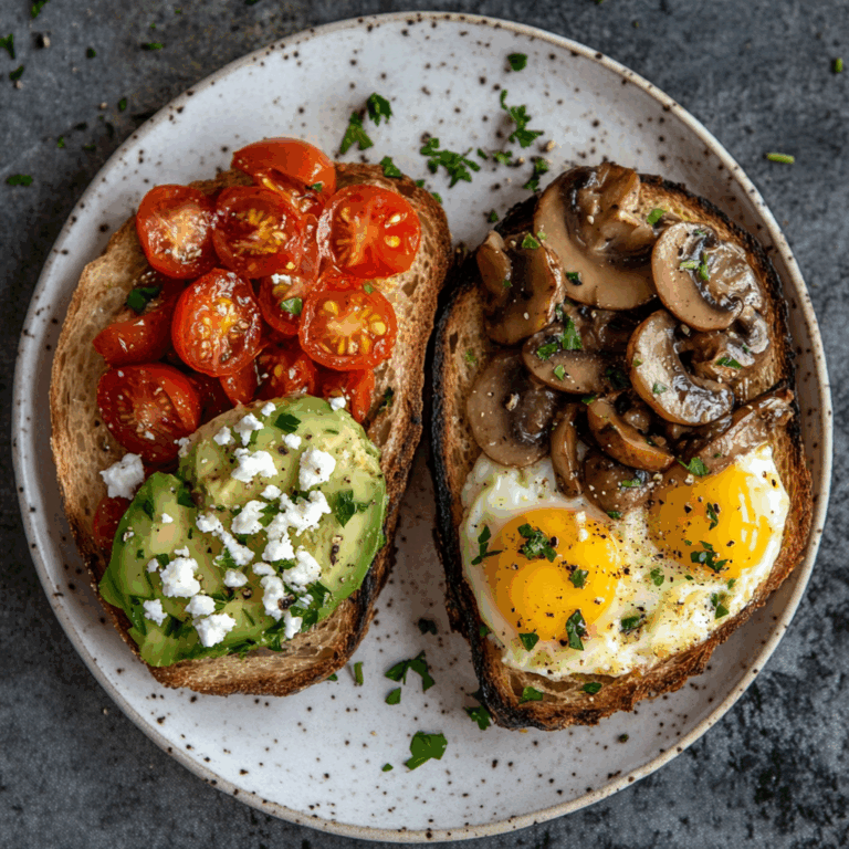 Gourmet Breakfast Toast Duo