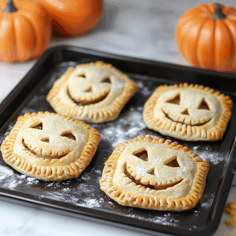 Jack-O-Lantern Hand Pies