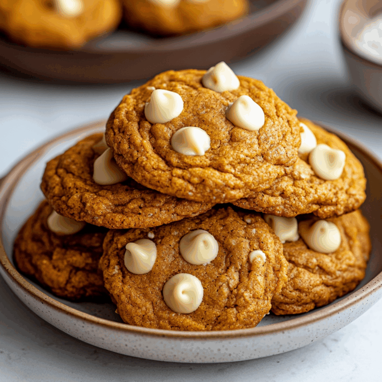 Pumpkin White Chocolate Chip Cookies Recipe