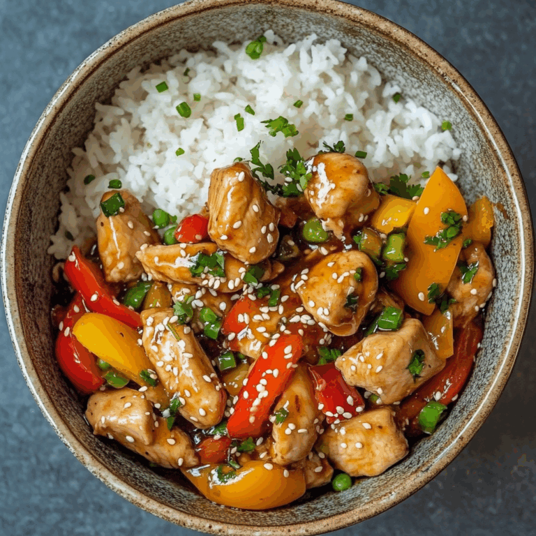 Teriyaki Chicken Stir-Fry with Steamed Rice