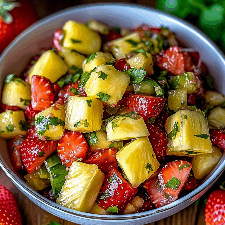 Tangy Pineapple Strawberry Salsa