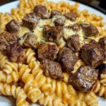 Cajun Steak Tips with Cheesy Parmesan Rotini