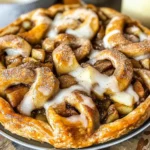 Cinnamon Roll Apple Pie