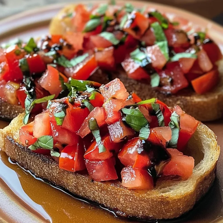 Classic Italian Bruschetta