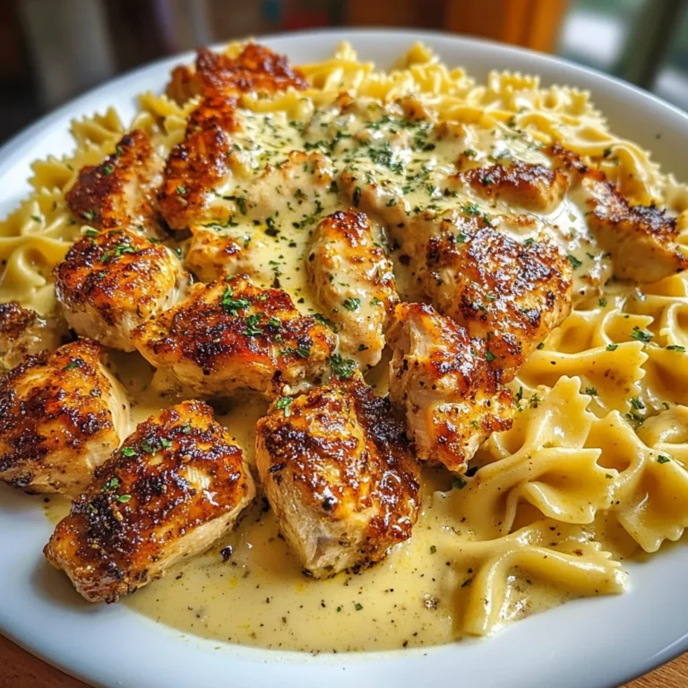 Creamy Cajun Chicken Bowtie Pasta