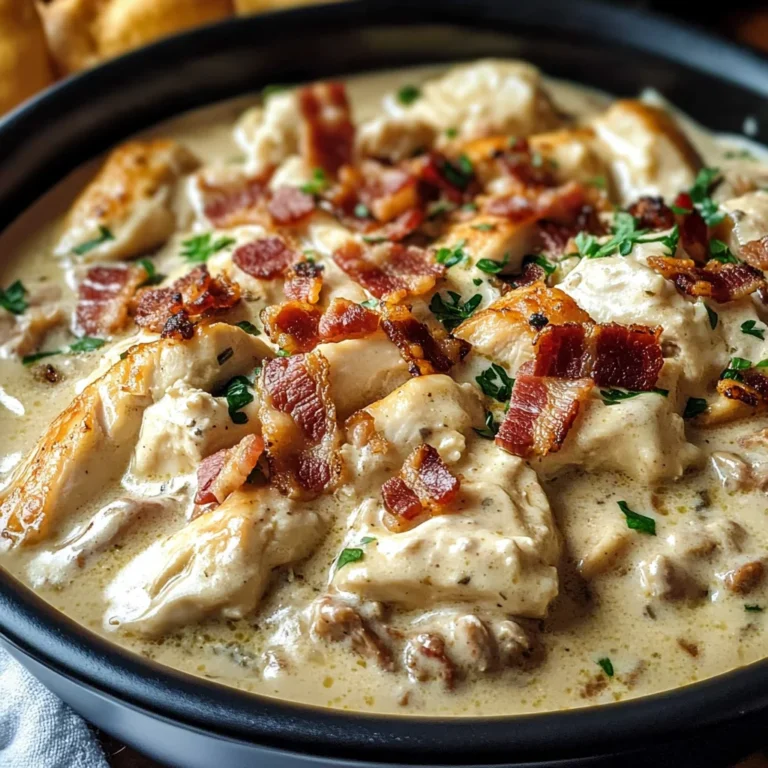 Creamy Chicken Bacon Stroganoff